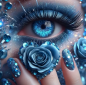 Preview: Diamond Painting  Blaue Rose